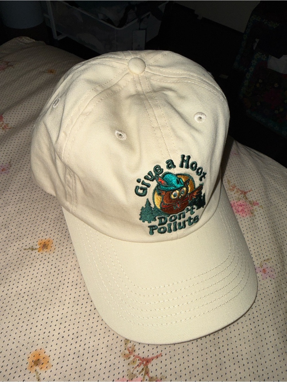 The Landmark Project Give A Hoot Dad Hat UNISEX NEW WITH TAGS NWT OS - Picture 6 of 6